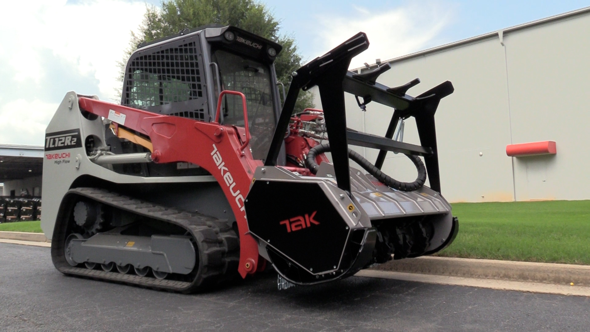 Takeuchi TUML forestry mulcher compact track loader